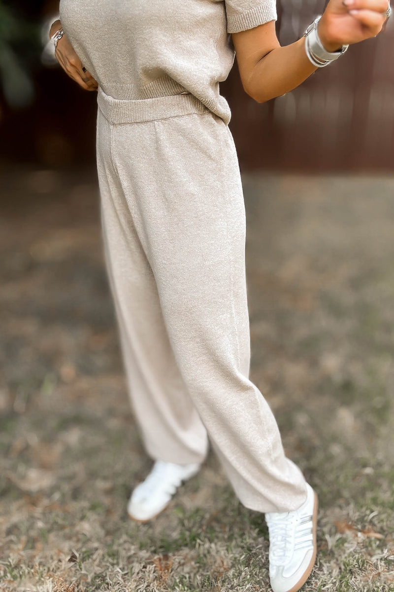 Mable Taupe Sweater Pants