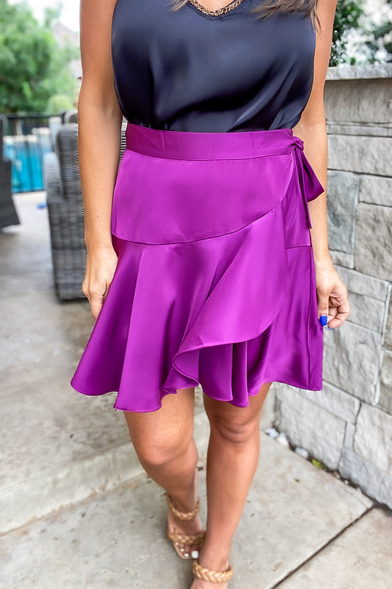 Spin Me Around Magenta Skirt