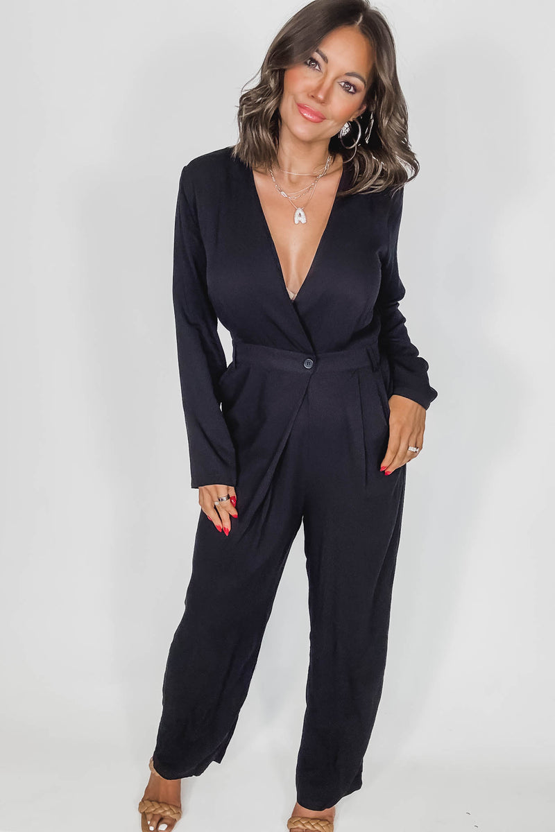 Black Wide Leg Jumpsuit