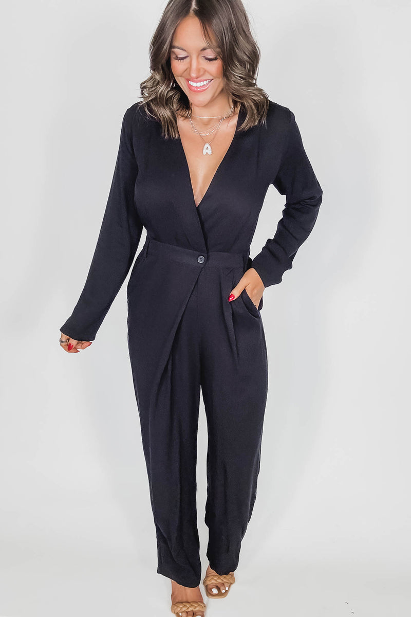 Black Wide Leg Jumpsuit