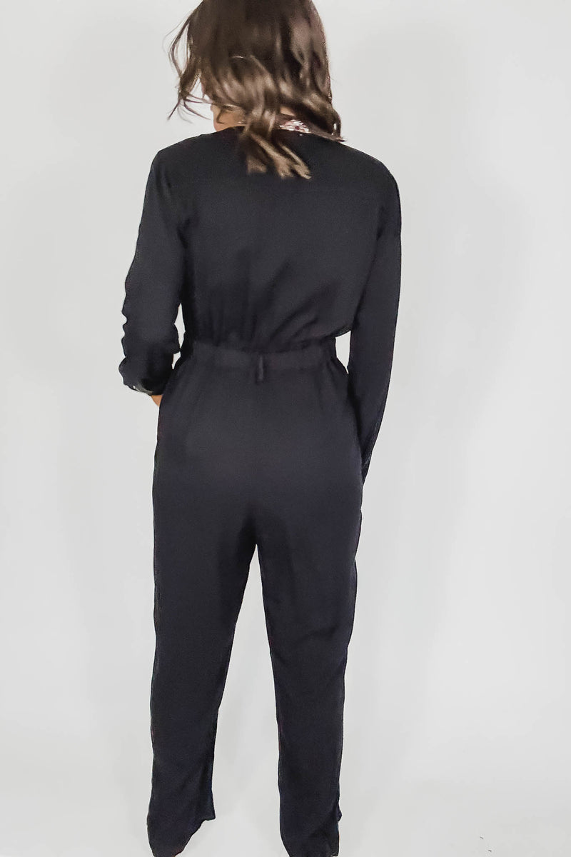 Black Wide Leg Jumpsuit