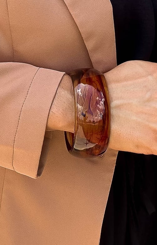 Tortoiseshell Shell Bangle