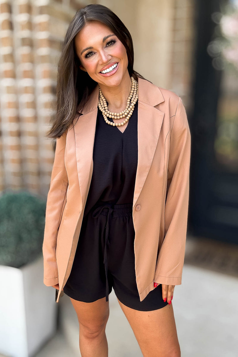 Stylish Taupe Everyday Blazer