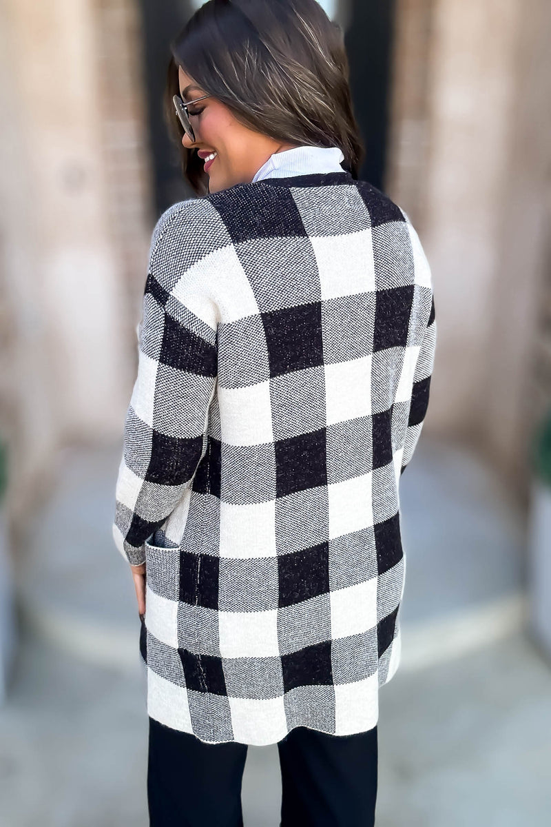 Jacquard Black And Oatmeal Sweater