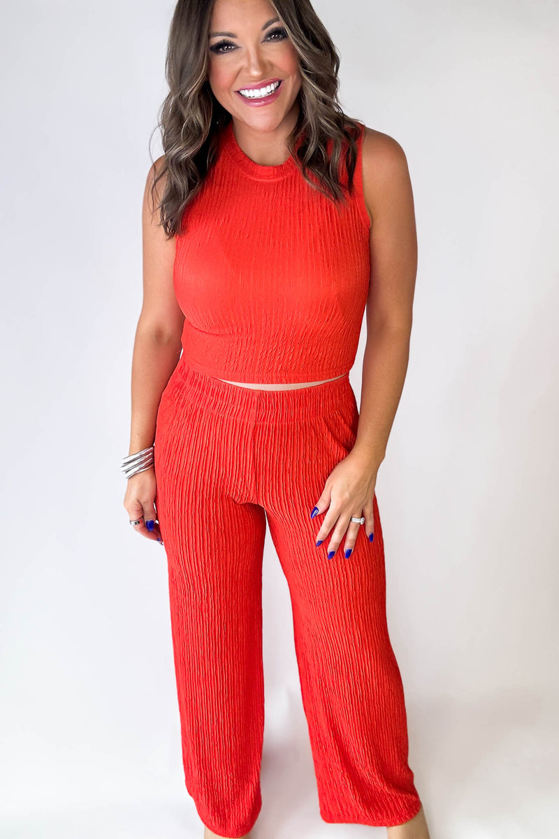 Cute And Chic Tomato Red 2pc Set