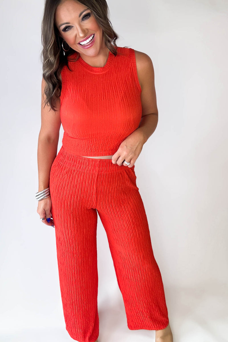 Cute And Chic Tomato Red 2pc Set