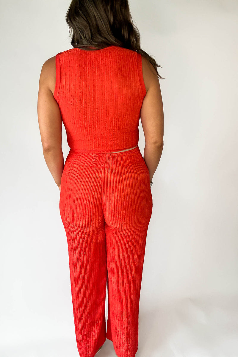 Cute And Chic Tomato Red 2pc Set