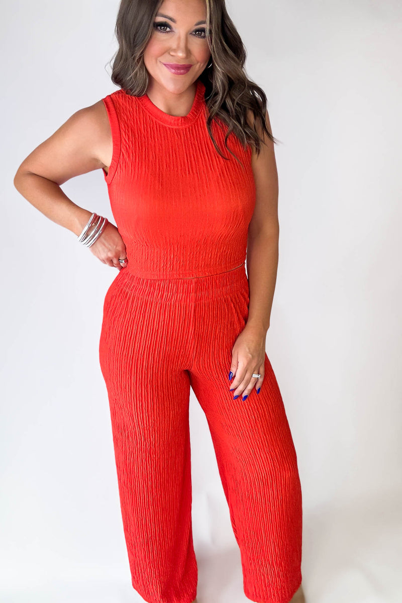 Cute And Chic Tomato Red 2pc Set
