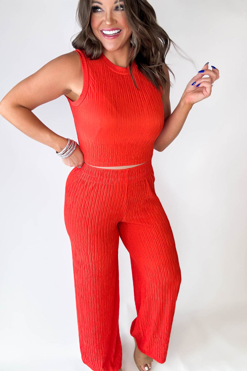 Cute And Chic Tomato Red 2pc Set