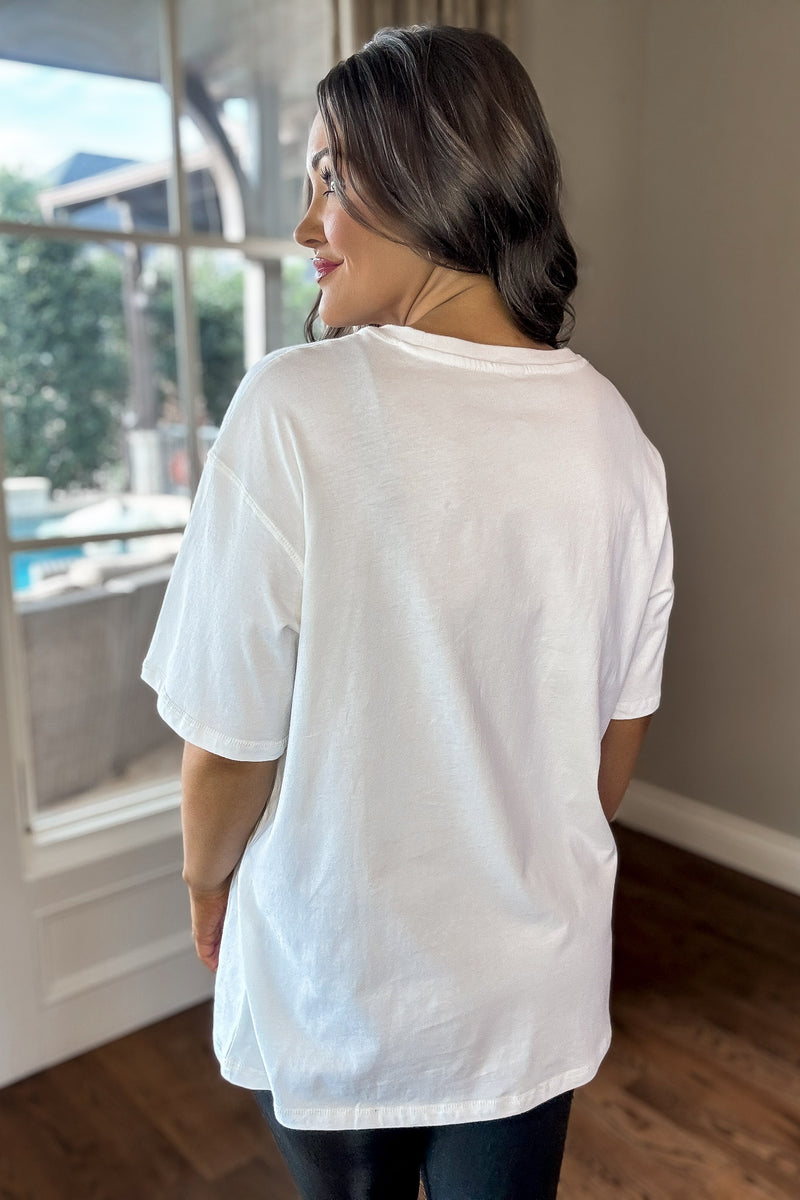 Organic Cotton White Boyfriend Tee