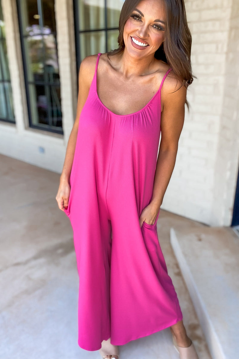 Best In The West Pink Adjustable Spaghetti Trap Mini Thermal Jumpsuit