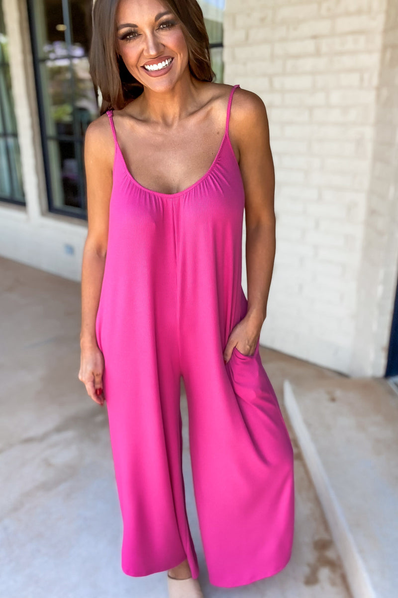 Best In The West Pink Adjustable Spaghetti Trap Mini Thermal Jumpsuit