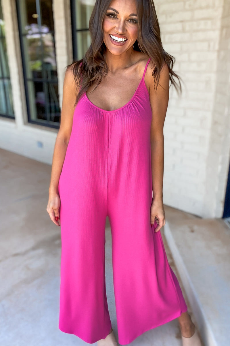 Best In The West Pink Adjustable Spaghetti Trap Mini Thermal Jumpsuit