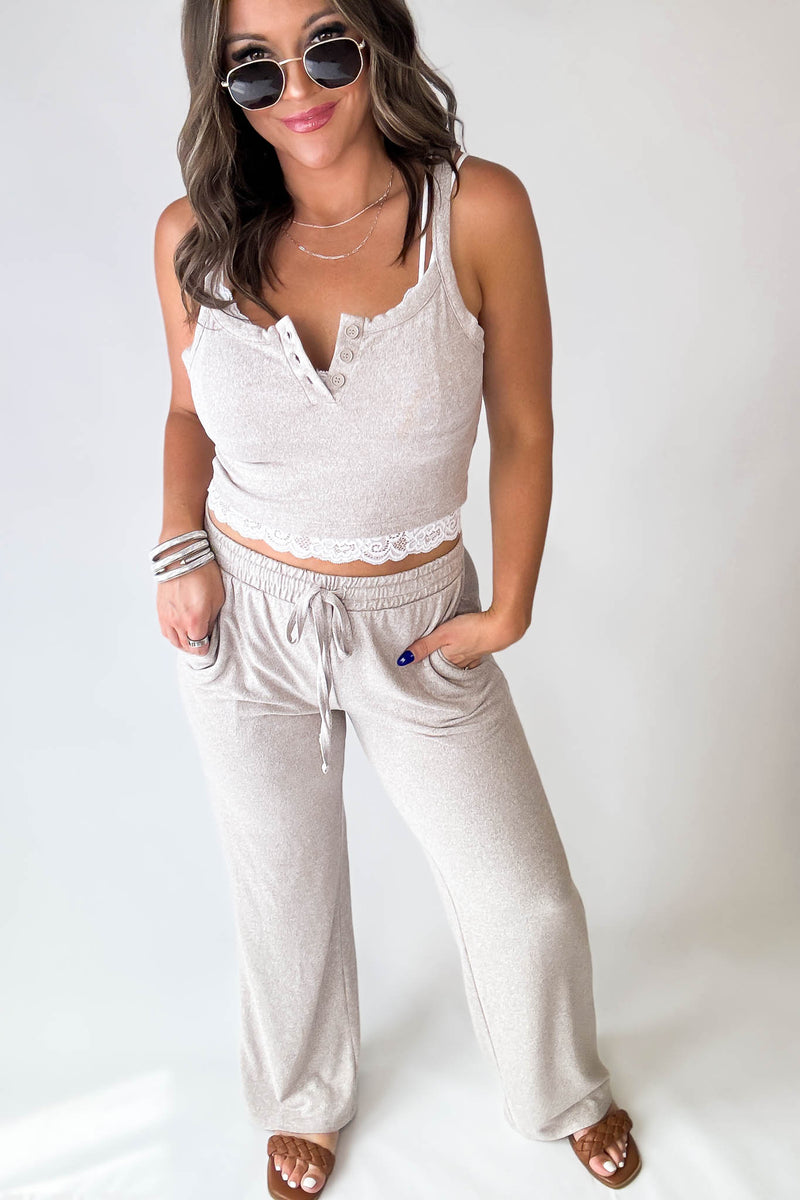 Comfy Ash Mocha Crop Top