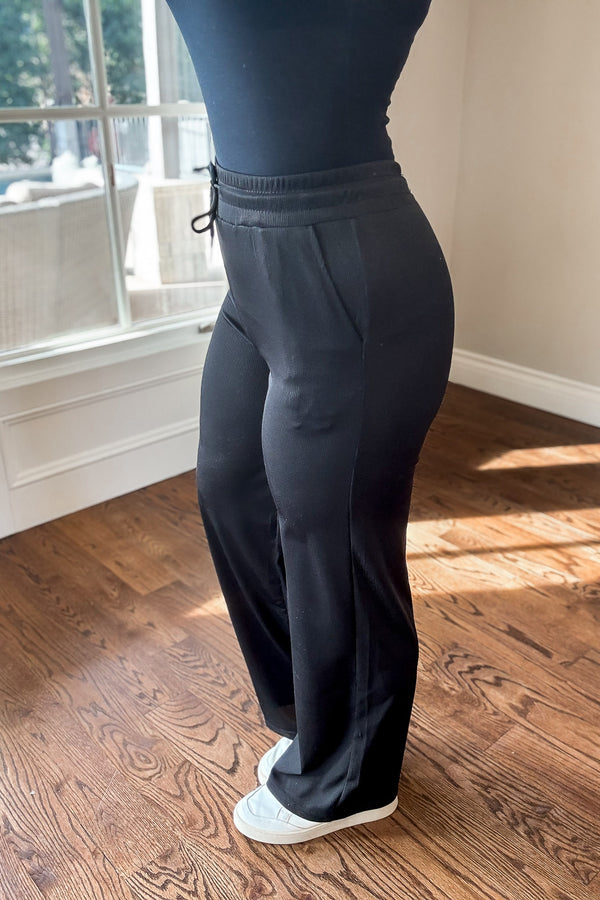 Fabulous Find Black Stretch Ribbed Pants