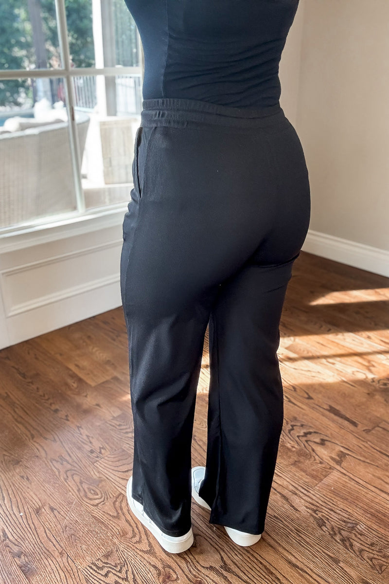 Fabulous Find Black Stretch Ribbed Pants