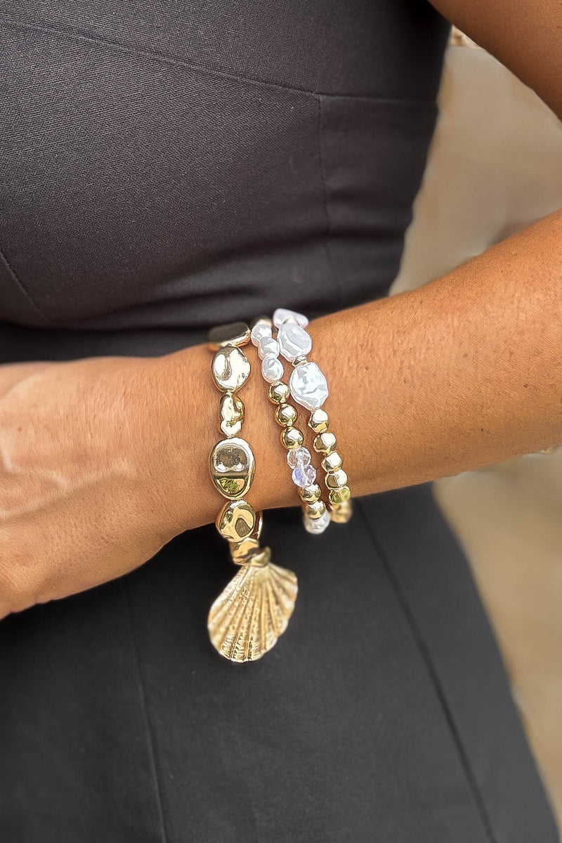Pearl Shell Bracelet Set