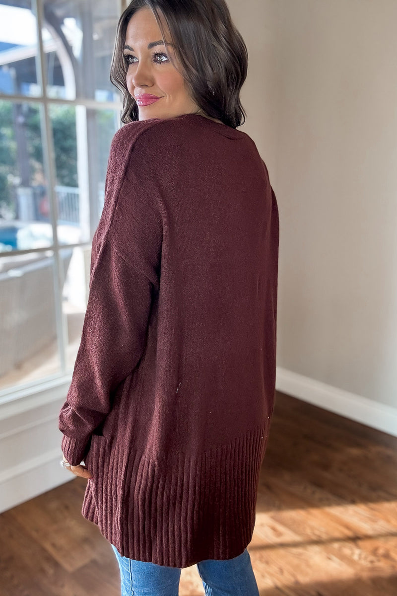 Be A Blessing Sepia Cardigan