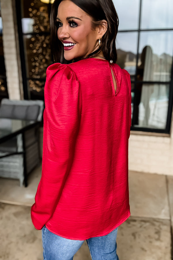 Meaningful Glances Red Top