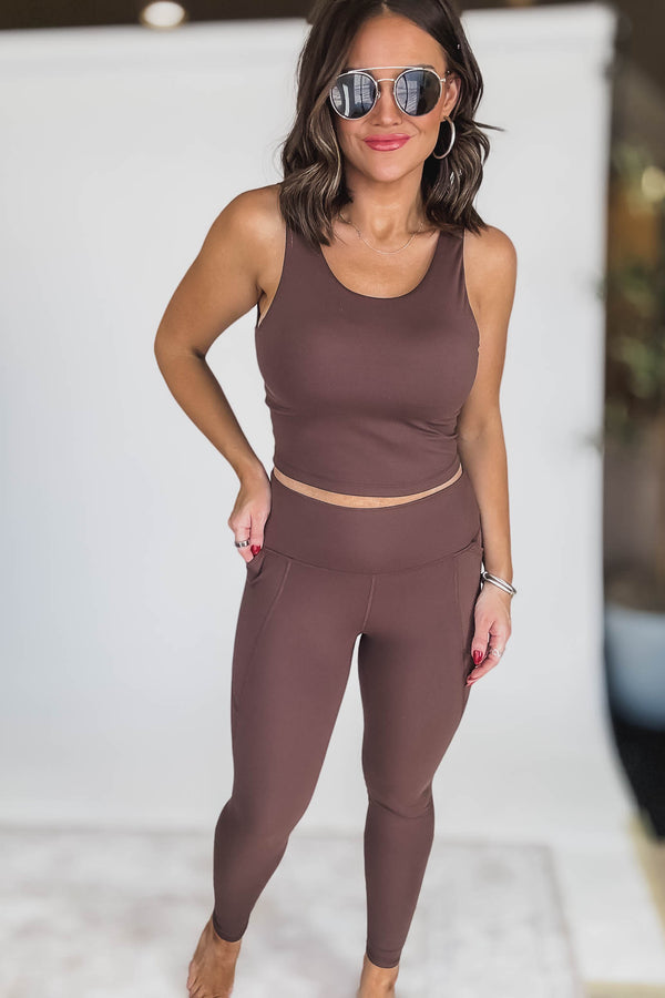 Venice Cloud Rich Soil Light Sculpt High-Waisted Leggings
