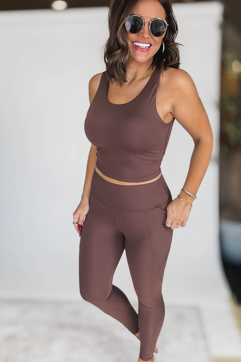 Venice Cloud Rich Soil Light Sculpt High-Waisted Leggings
