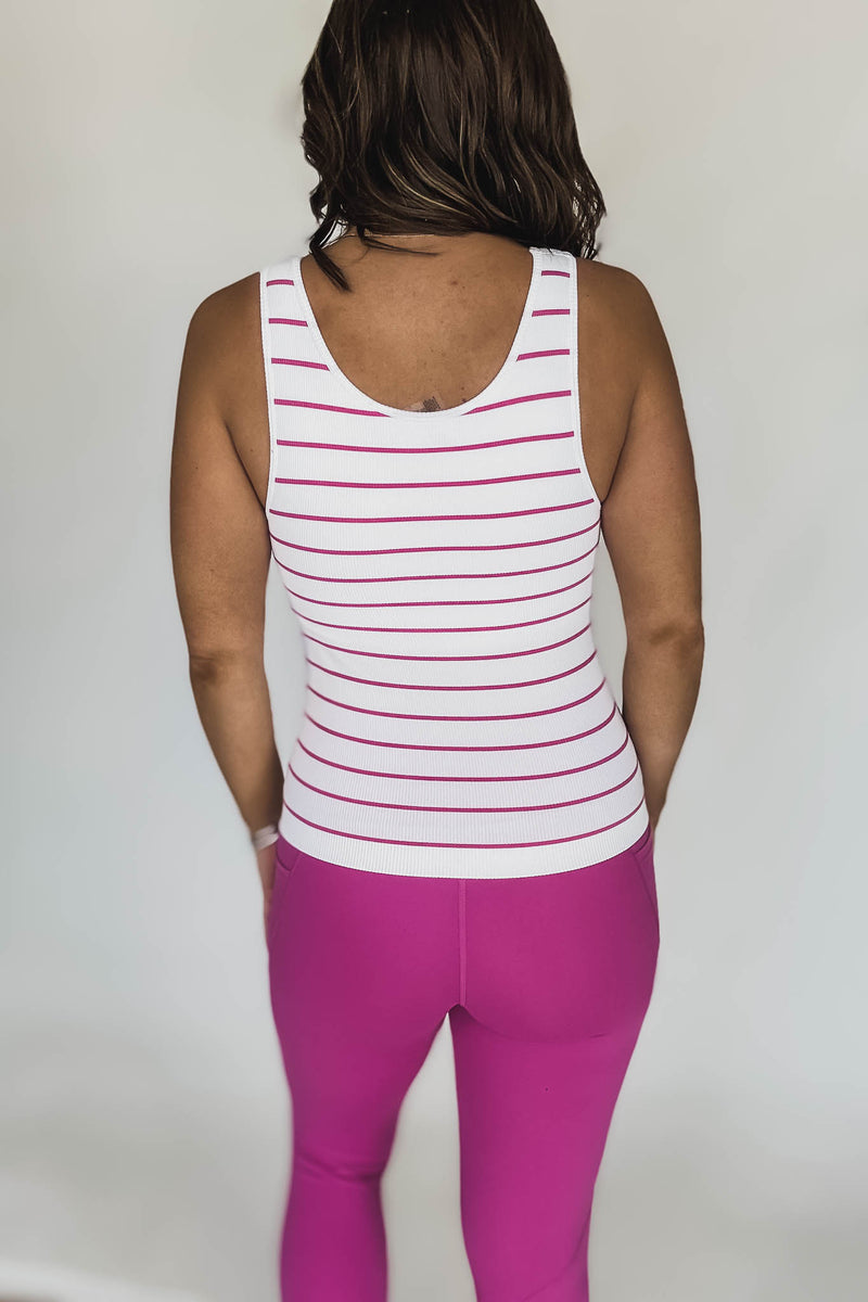 CLASSIC SEAMLESS NEW ORCHID RIBBED TANK TOP