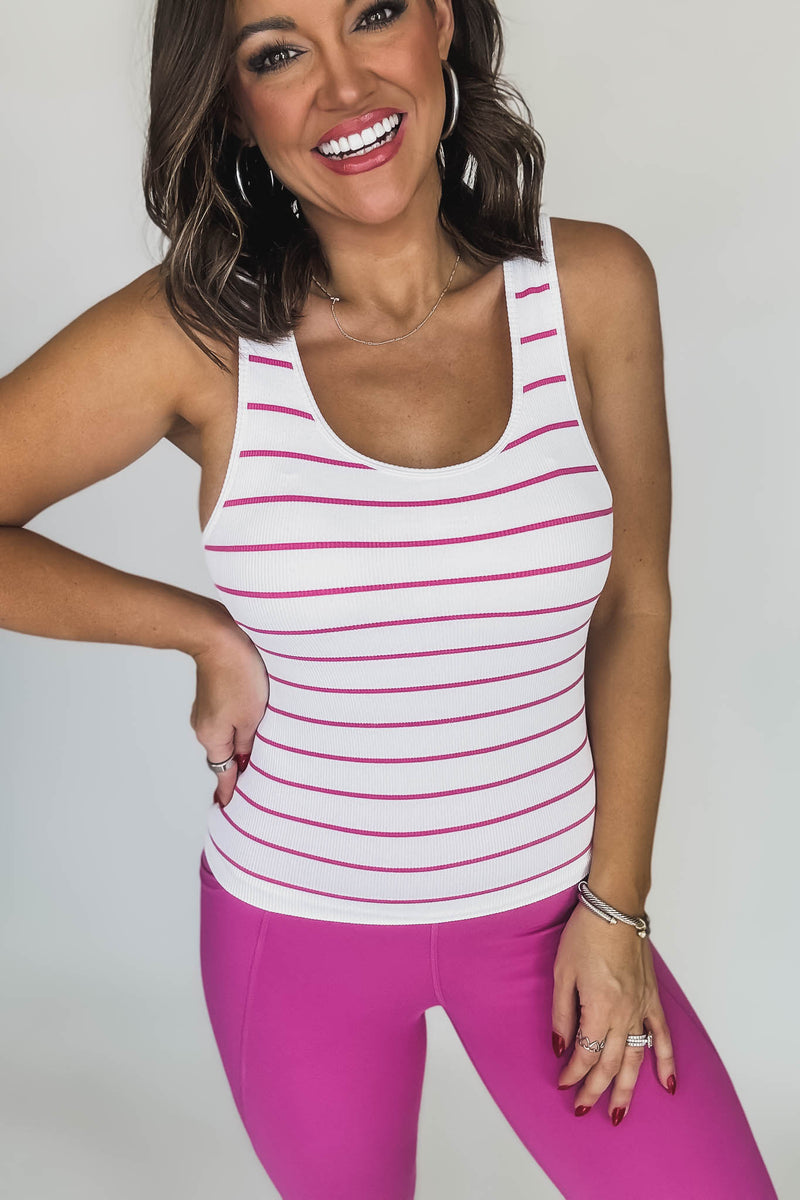 CLASSIC SEAMLESS NEW ORCHID RIBBED TANK TOP