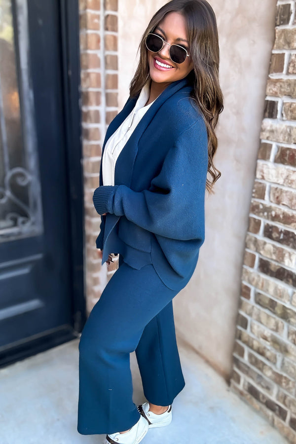 Peacock Soft Knit Sweater Pants
