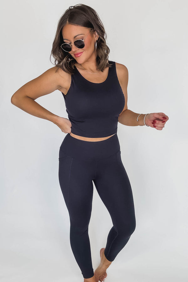 Venice Cloud Black Depth Light Sculpt High-Waisted Leggings
