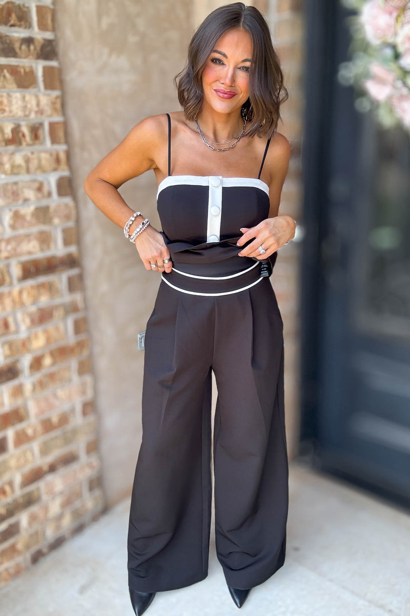 Mable Contrast Detail Pants