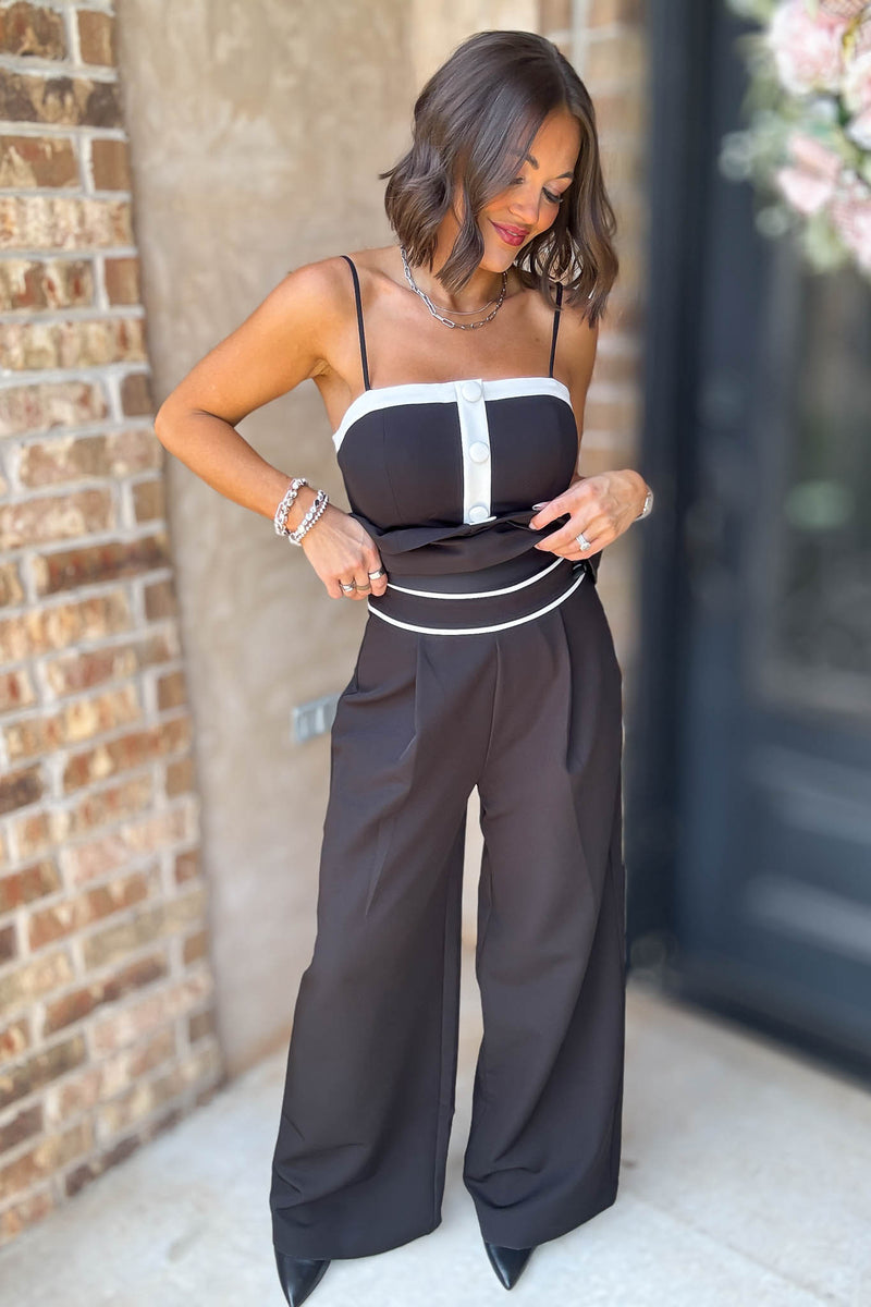 Mable Contrast Detail Pants