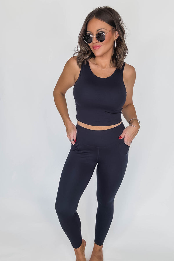 Venice Cloud Black Depth Light Sculpt High-Waisted Leggings