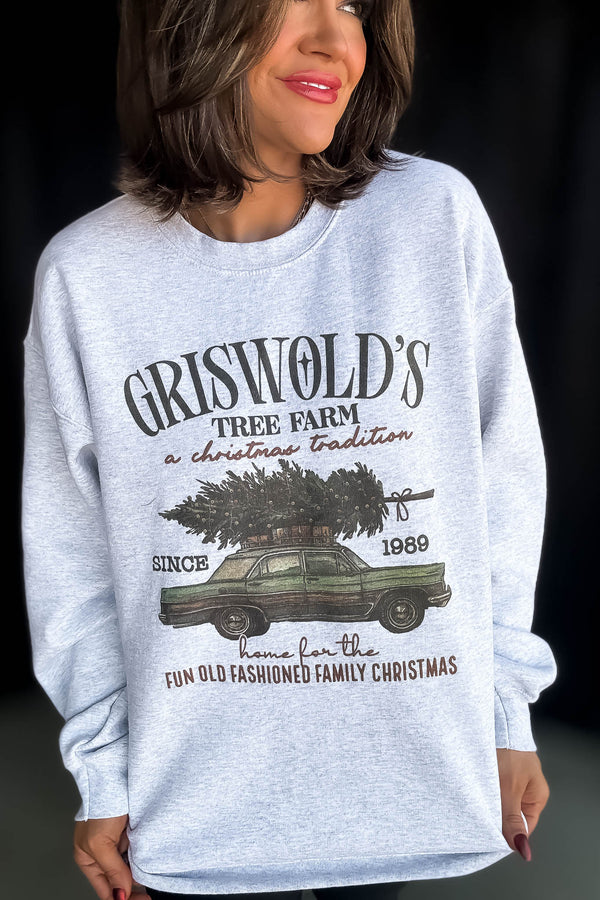 RESTOCK Griswolds Tree Farm Vintage Graphic Sweatshirt