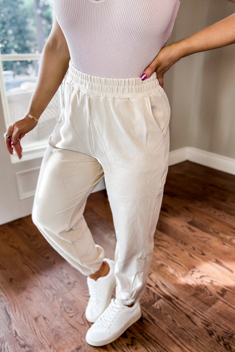 Wishful Dreamer Ivory Joggers – Stella Rae's