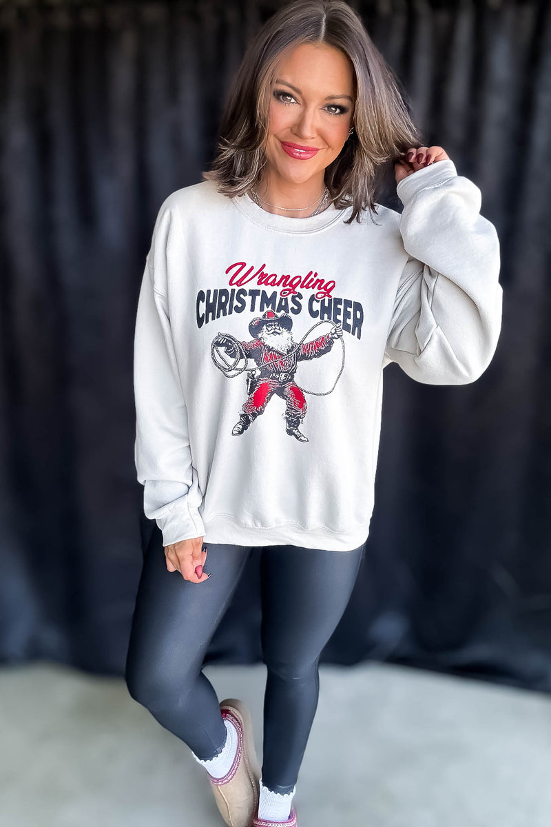 RESTOCK Wrangling Around Santa Sweatshirt