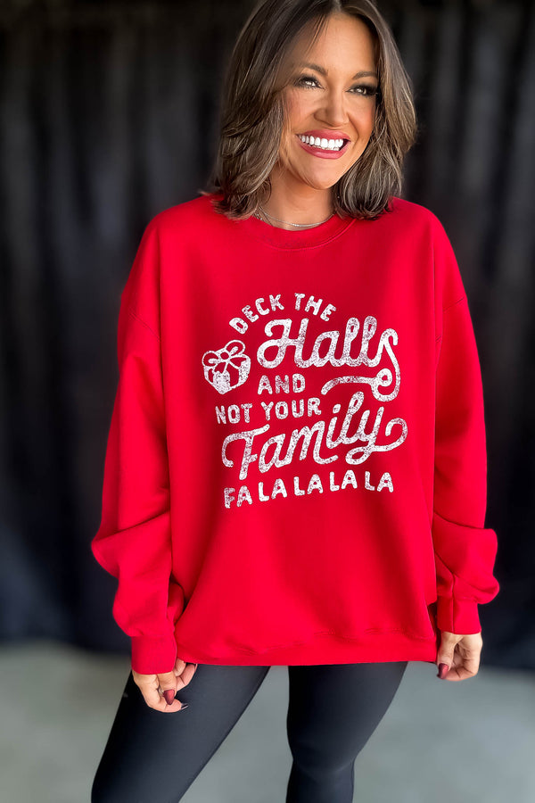 Deck The Hall Vintage Graphic Sweatshirt
