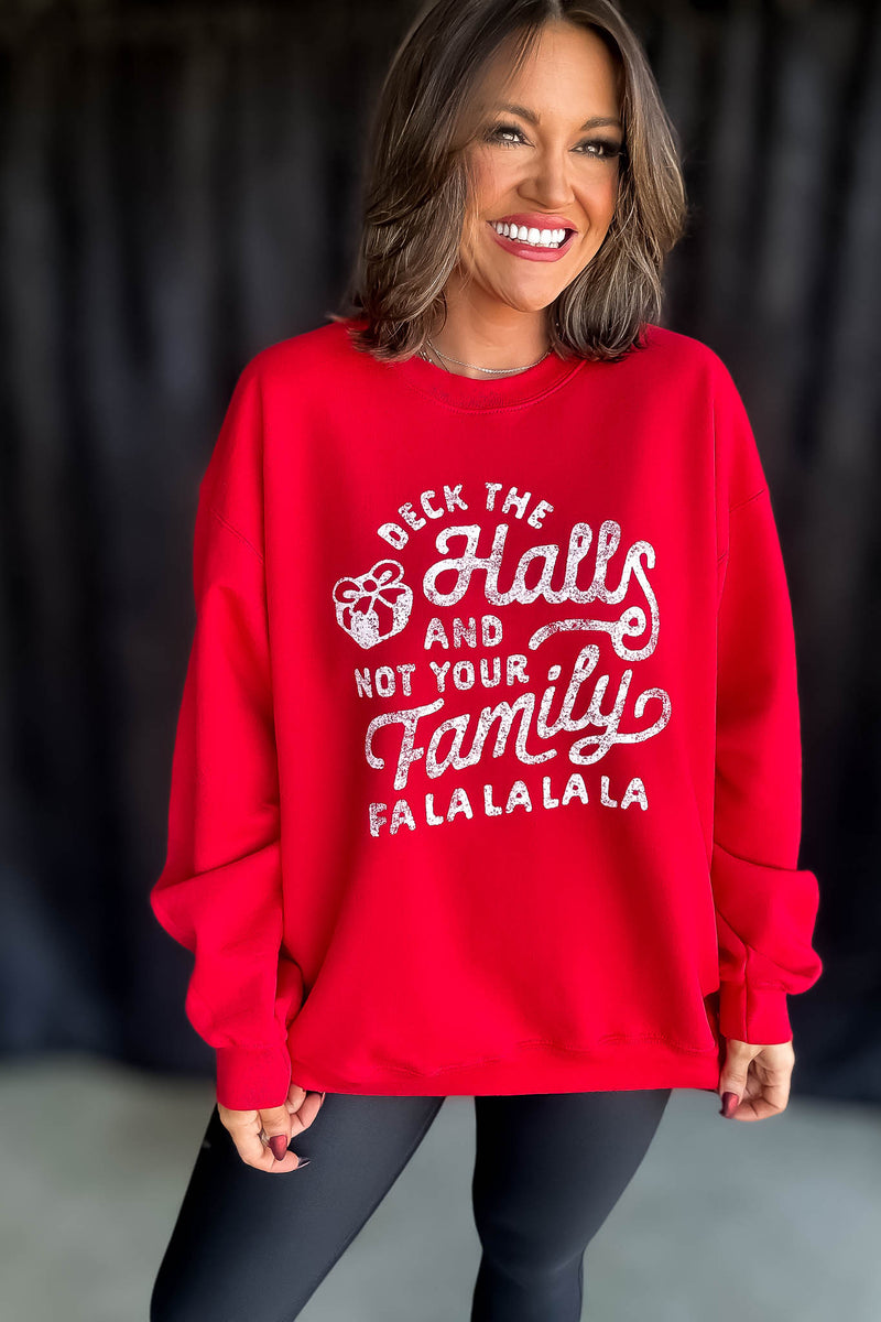 Deck The Hall Vintage Graphic Sweatshirt