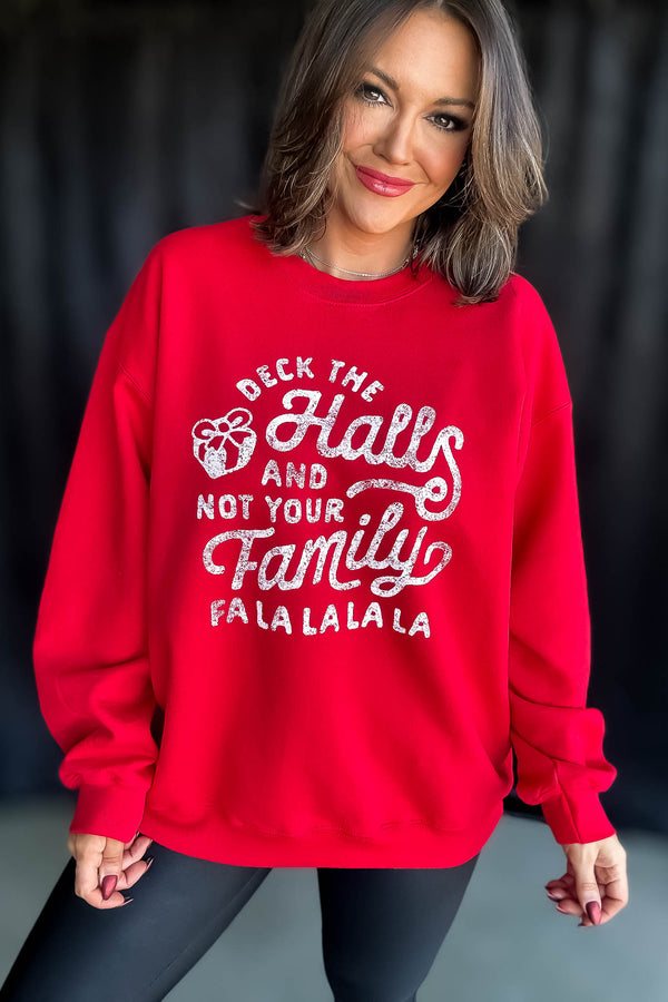 Deck The Hall Vintage Graphic Sweatshirt