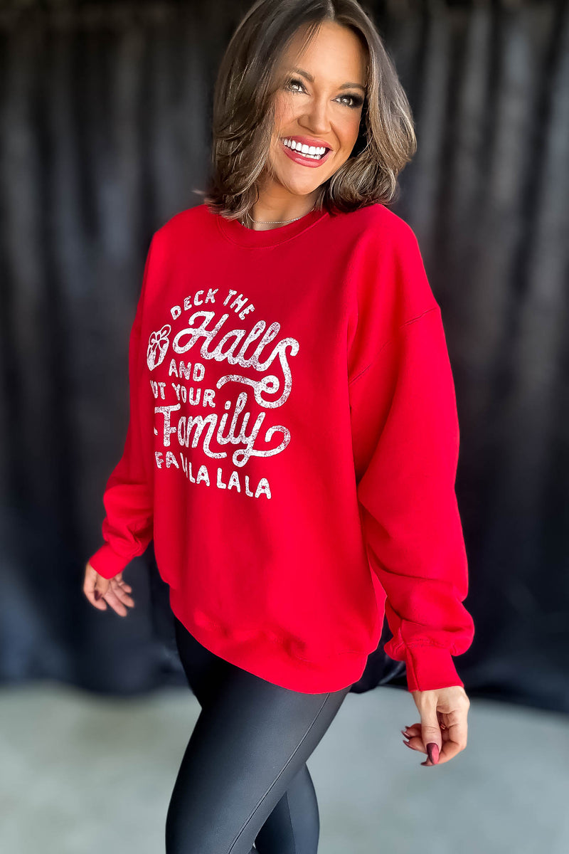 Deck The Hall Vintage Graphic Sweatshirt