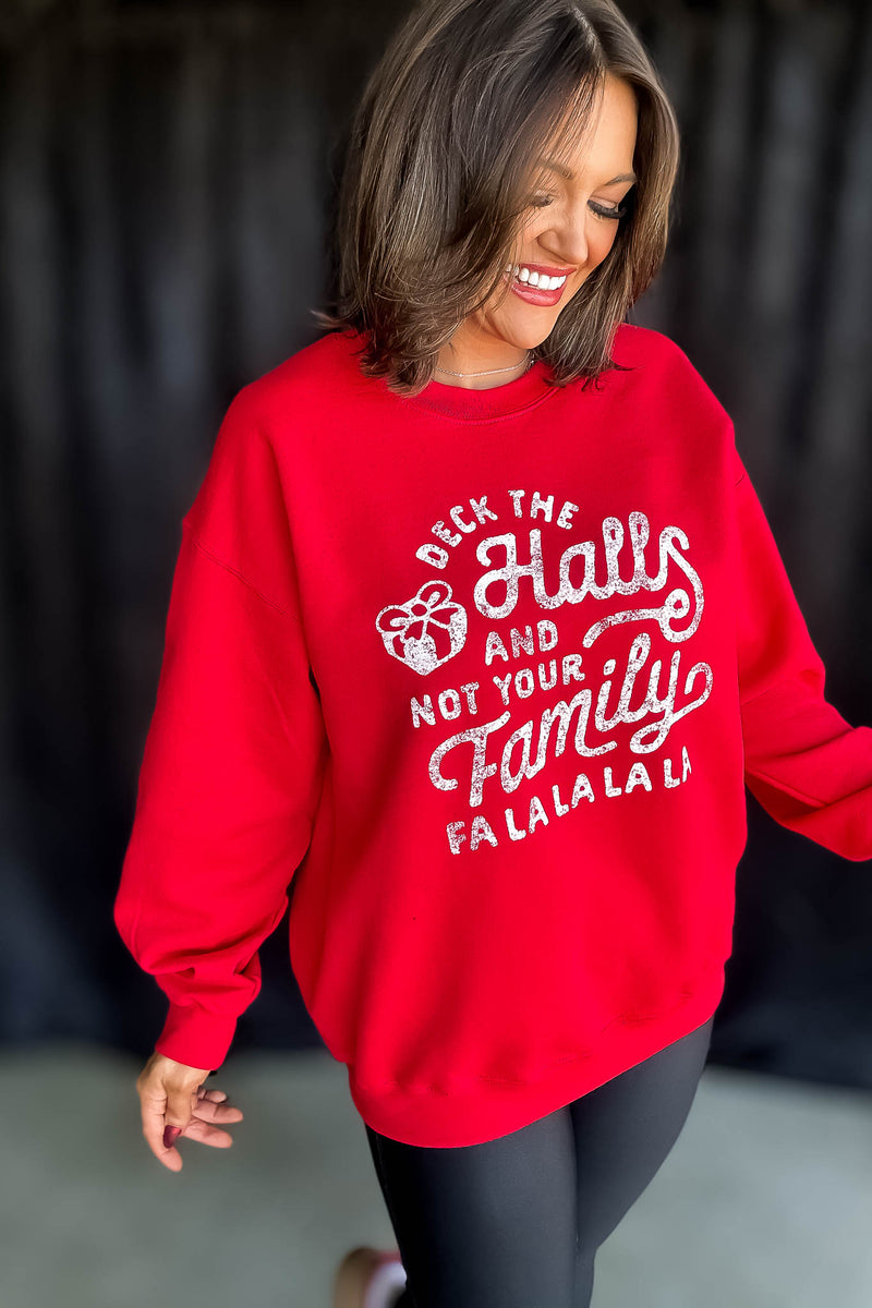 Deck The Hall Vintage Graphic Sweatshirt