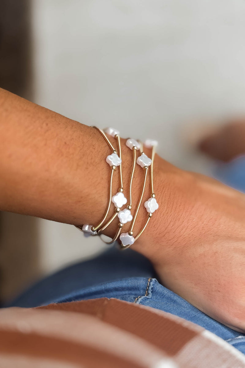 Quad Gold Bracelet Set