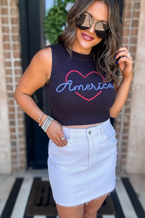 America Knit Tank Top