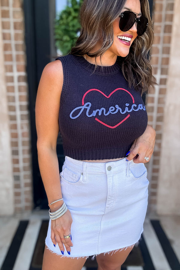 America Knit Tank Top