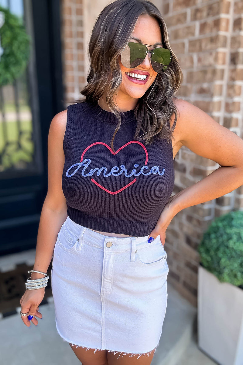 America Knit Tank Top