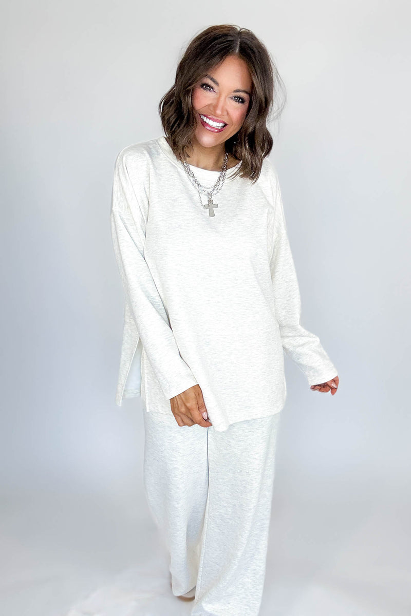 Heather Vanilla Scuba Pants