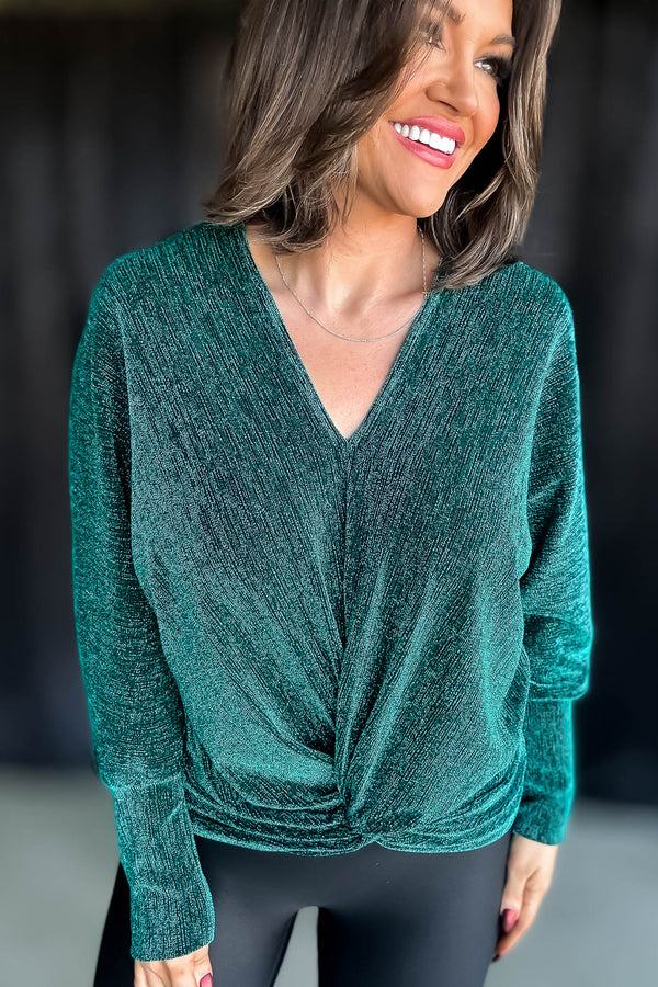 All That Glitter Emerald Top