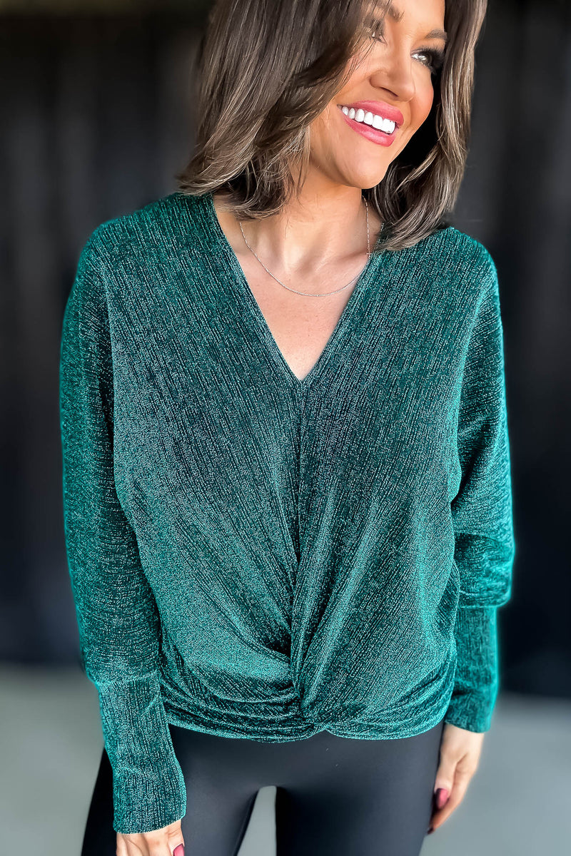 All That Glitter Emerald Top