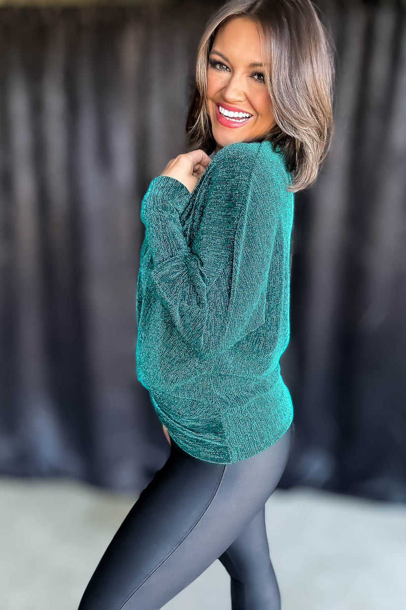 All That Glitter Emerald Top