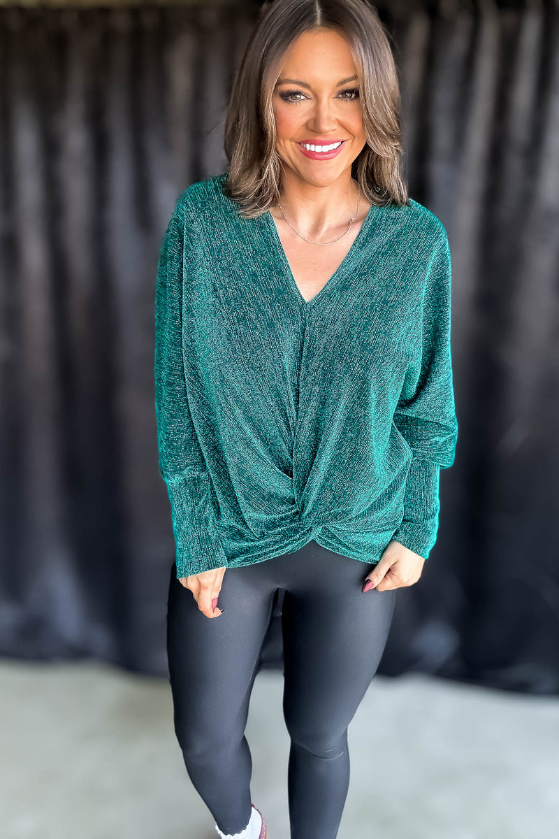All That Glitter Emerald Top