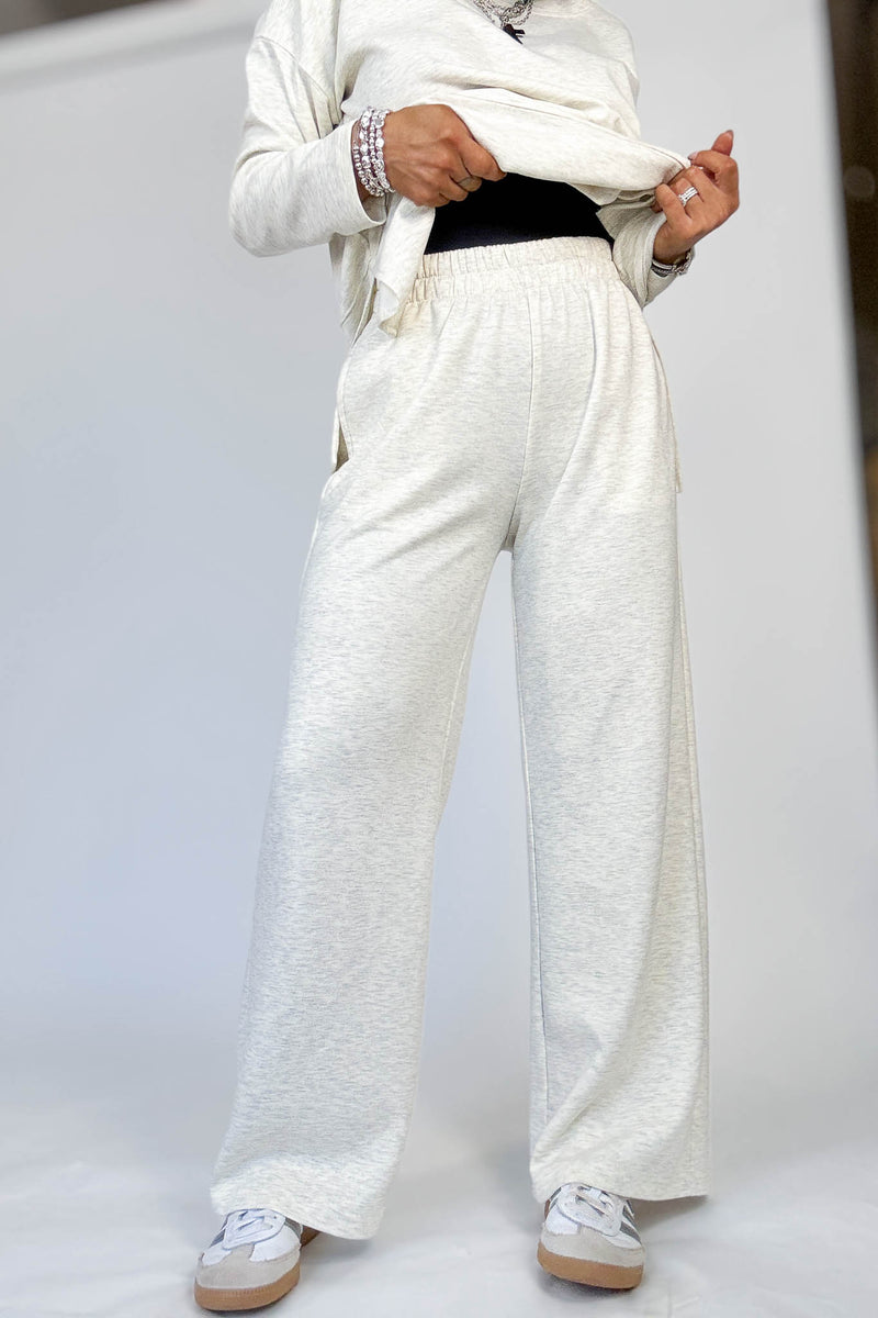 Heather Vanilla Scuba Pants